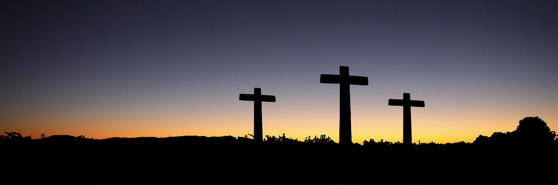 Three Crosses on a Hill